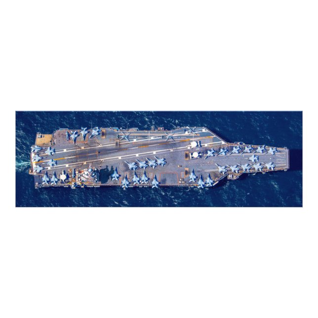 US AIRCRAFT CARRIER - CVN 78 (60x20 inch) Photo Print (Front)