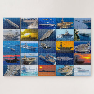 US AIRCRAFT CARRIERS “MONTAGE” JIGSAW PUZZLE