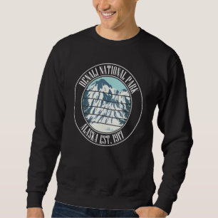 Us Alaska Mountains Vintage Denali National Park Sweatshirt