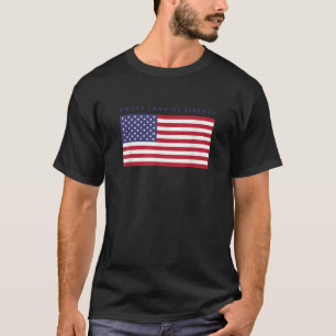 US America Sweet Land of Liberty American Flag Pat T-Shirt