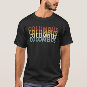 US American City 70's Retro USA Vintage Columbus T-Shirt