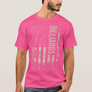 Us American Flag Billiards T-Shirt