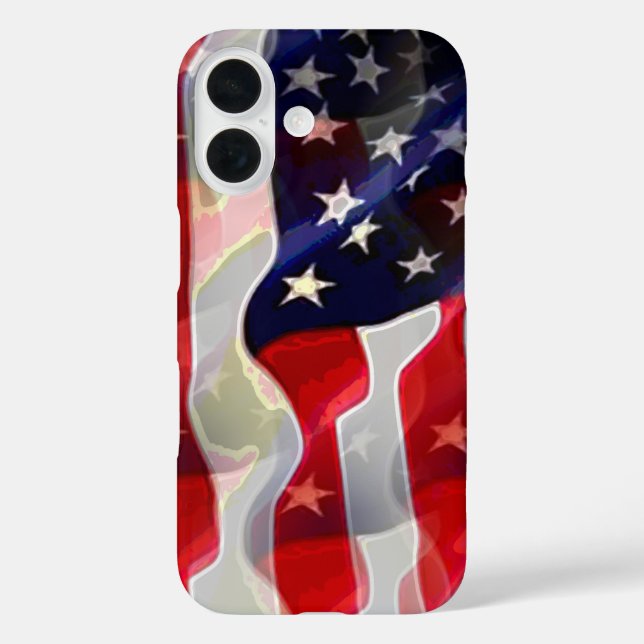 US American Flag Case-Mate iPhone Case (Back)
