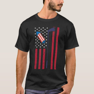 Us American Flag Golf 4th Of July Sports Patriotic T-Shirt