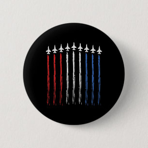 Us American Flag Independence 4th Of July Patriot 6 Cm Round Badge