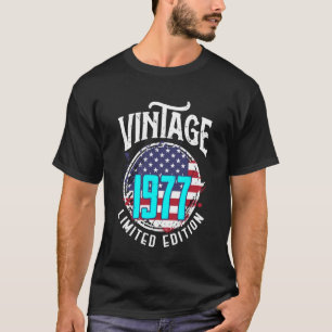 US American Flag Limited Edition Vintage 1977 T-Shirt