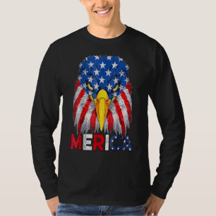 Us American Flag Patriotic 4th Of July Bald Eagle T-Shirt