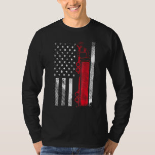 Us American Flag Semi Truck Driver 18 Wheeler Truc T-Shirt