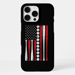 US American Flag Vintage Baseball Flag 4th Of July iPhone 16 Pro Max Case