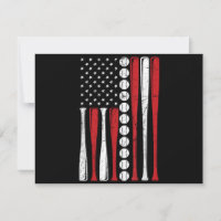 US American Flag Vintage Baseball Flag 4th Of July