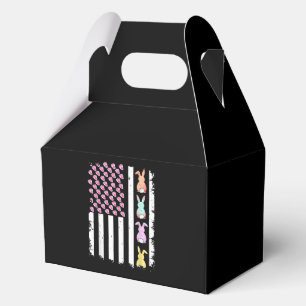 US American Flag with Bunny for Easter Day Favour Box