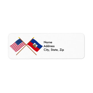 US and Haiti Crossed Flags