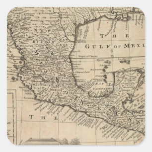 US and Mexico Square Sticker
