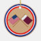 US and Qatar Crossed Flags