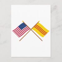 US and South Vietnam Crossed Flags