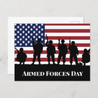US Armed Forces Day Soldiers American Flag Art