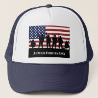 US Armed Forces Day Soldiers American Flag Art