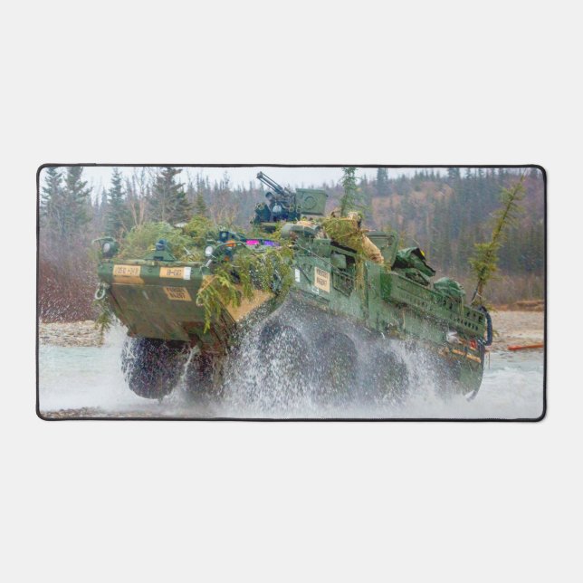 US ARMORED PERSONNEL CARRIER - STRYKER DESK MAT (Front)