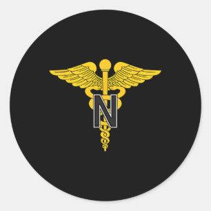 Us Army Nurse Corps  Classic Round Sticker