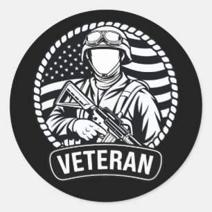 US Army Veteran Sticker Military Pride Decal