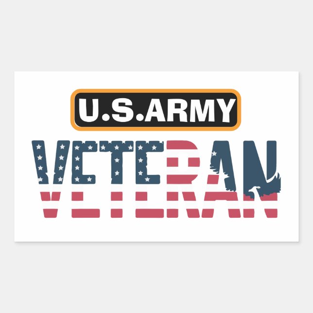 US Army Veteran Sticker | Military Pride Decal (Front)