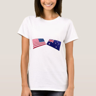 US & Australia Flags T-Shirt