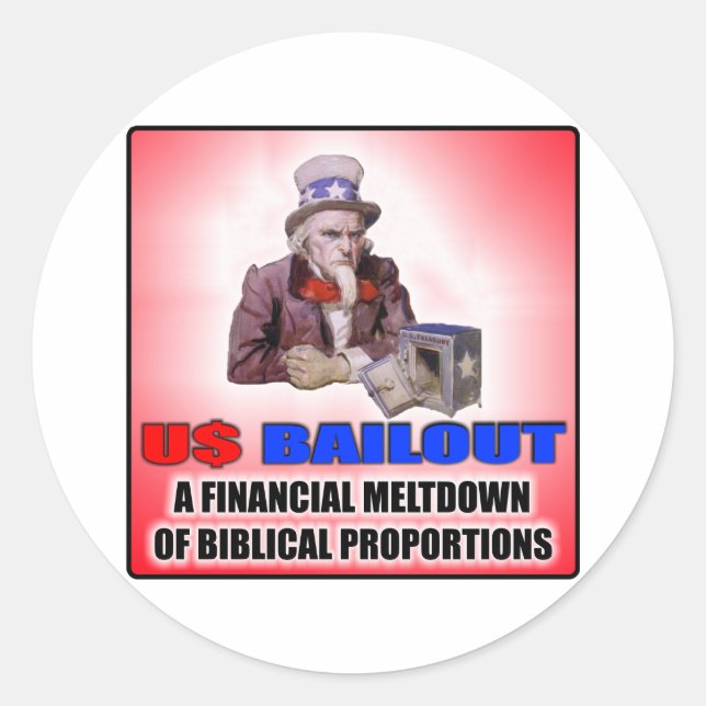 US BAILOUT Sticker (Front)