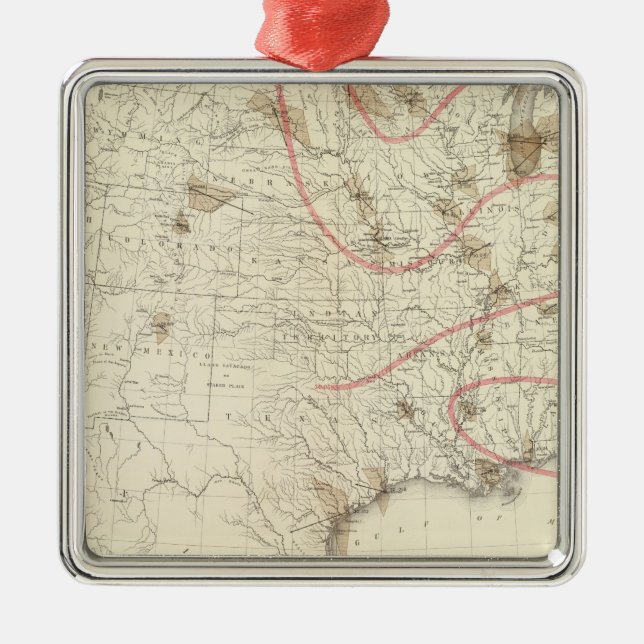 US Barometer Metal Tree Decoration (Front)