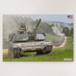 US BATTLE TANK – M1 ABRAMS (20x30 inch) Jigsaw Puzzle
