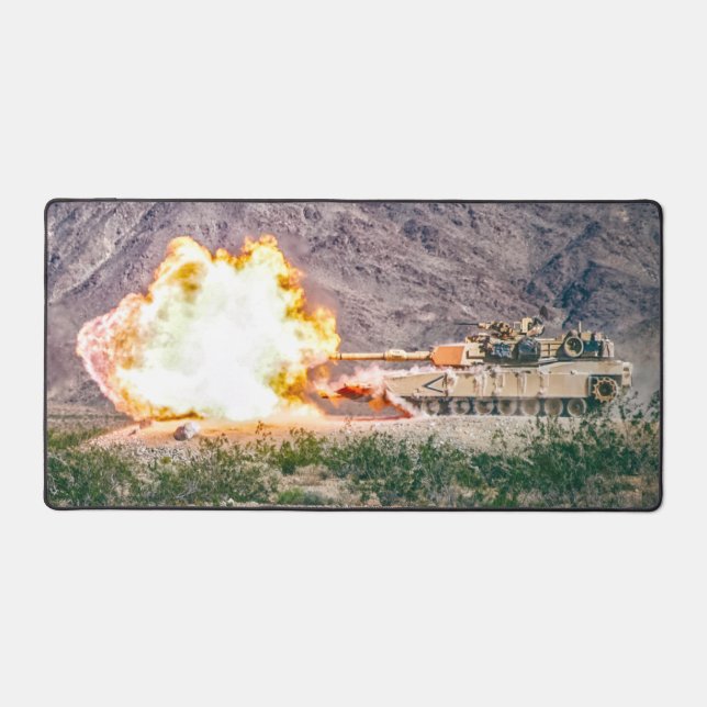 US BATTLE TANK – M1 ABRAMS DESK MAT (Front)