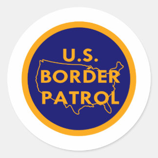 US Border Patrol  #2002 Classic Round Sticker