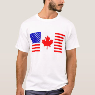 US/Canada Flag T-Shirt