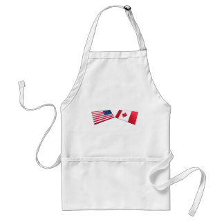 US & Canada Flags Standard Apron