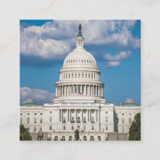US Capitol Building Square Business Card