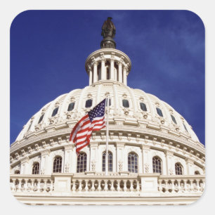 US capitol building, Washington DC Square Sticker