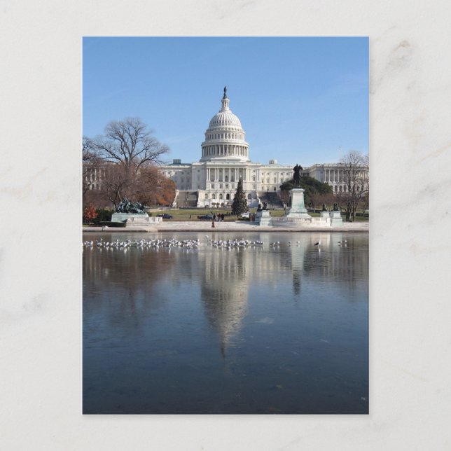 US Capitol building winter  picture Postcard (Front)