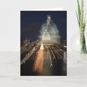US Capitol celebrating Christmas photo Holiday Card