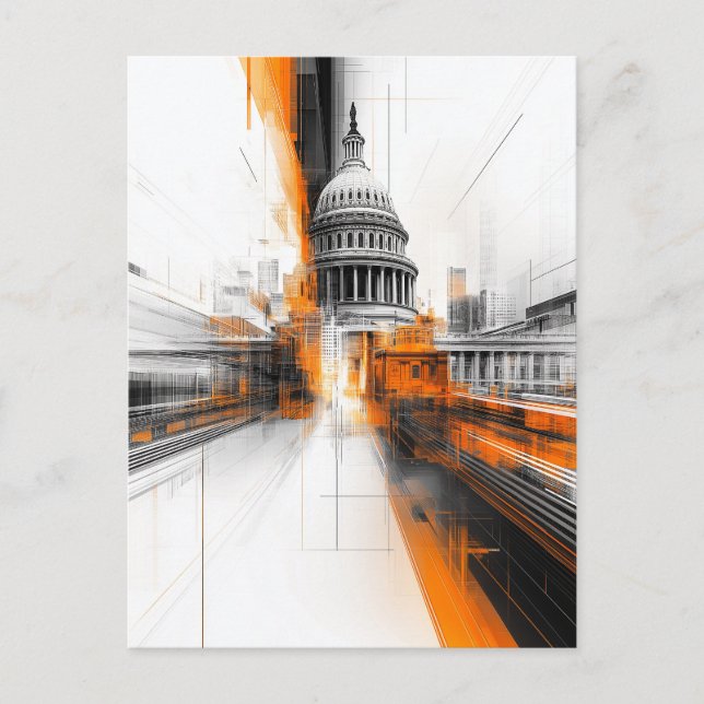 US Capitol Washington DC Cityscape Card (Front)