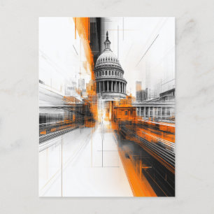 US Capitol Washington DC Illustration Card