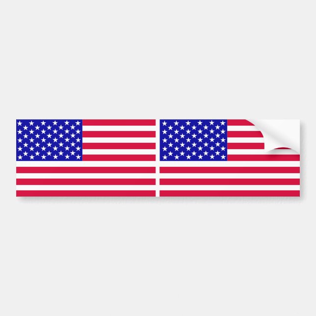 US CAR FLAG, Sticker (Front)