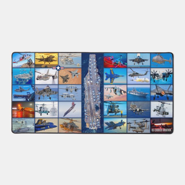 US CARRIER AIRCRAFT “MONTAGE” DESK MAT (Front)