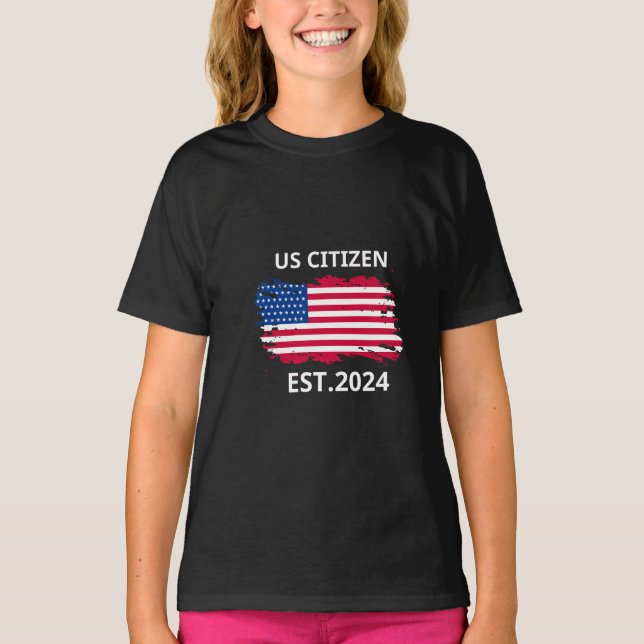 us citizen est 2024 T-Shirt (Front)