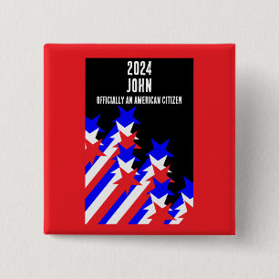US Citizenship Granted 15 Cm Square Badge