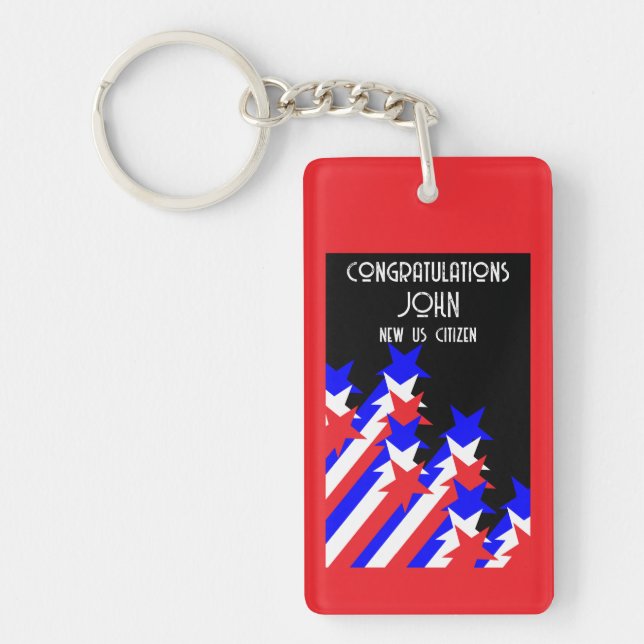 US Citizenship Granted Key Ring (Front)