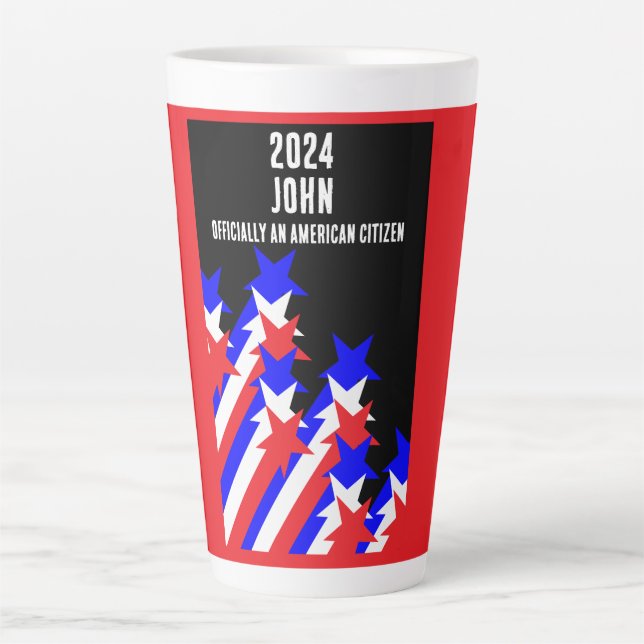 US Citizenship Granted Latte Mug (Front)