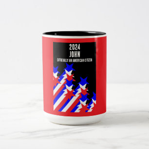 US Citizenship Granted Two-Tone Coffee Mug