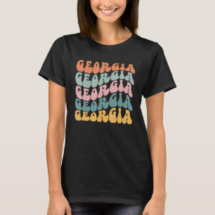 US City Georgia Home Throwback American Design T-Shirt
