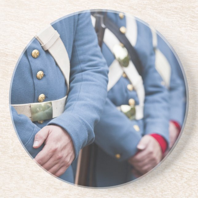 US Civil War-era Marines, military Coaster (Front)