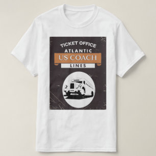 US coach travel poster T-Shirt