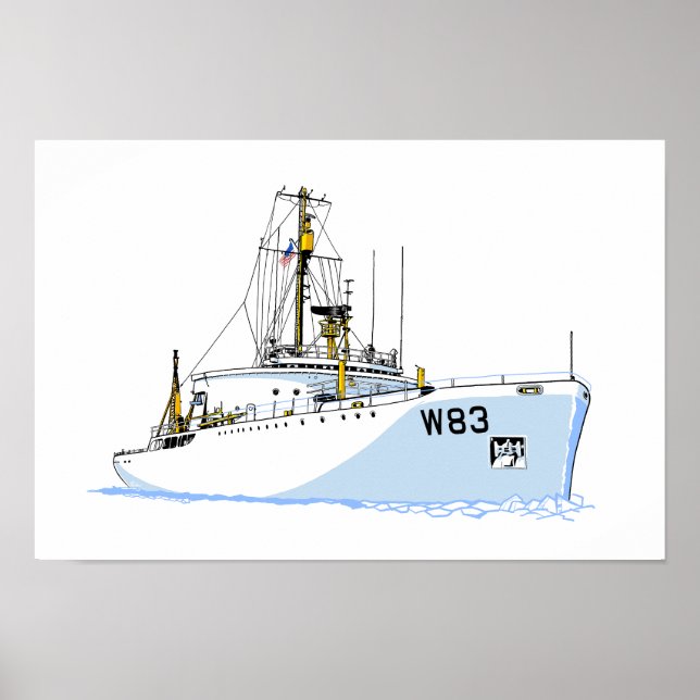 US Coast Guard Cutter Mackinaw (W-83) early Poster (Front)